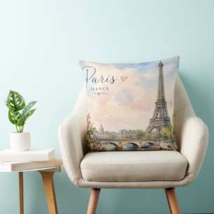 Paris Frankreich Eiffelturm Seine Fluss Kissen