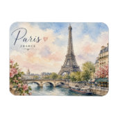 Paris Frankreich Eiffelturm Seine Fluss Magnet (Horizontal)