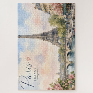 Paris Frankreich Eiffelturm Seine Fluss  Puzzle