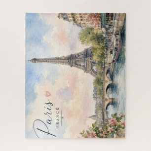 Paris Frankreich Eiffelturm Seine Fluss  Puzzle