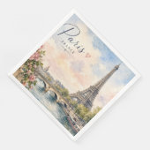 Paris Frankreich Eiffelturm Seine Fluss  Serviette (Ecke)