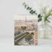 Paris Frankreich Eiffelturm Seine Postkarte (Stehend Vorderseite)