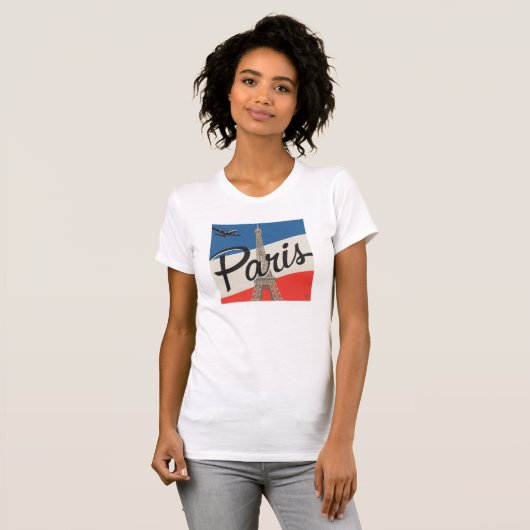 Paris Frankreich | Eiffelturm T-Shirt (Vorne ganz)