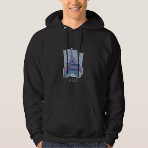 Paris Frankreich Eiffelturm Vintage Ästhetik Reise Hoodie