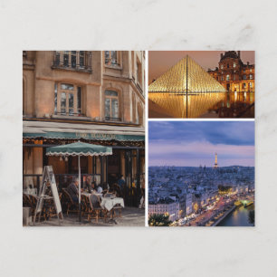 Paris Frankreich Einladungspostkarte