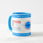 Paris, Frankreich elegant Tasse (Vorderseite Links)