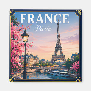 🗼 Paris Frankreich Erinnerung an den Eiffel-Turm- Magnet