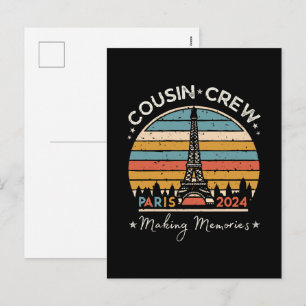 Paris Frankreich Erinnerungen 2024 Feiertagspostkarte