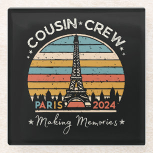 Paris Frankreich Erinnerungen 2024 Glasuntersetzer