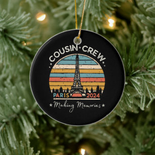 Paris Frankreich Erinnerungen 2024 Keramik Ornament