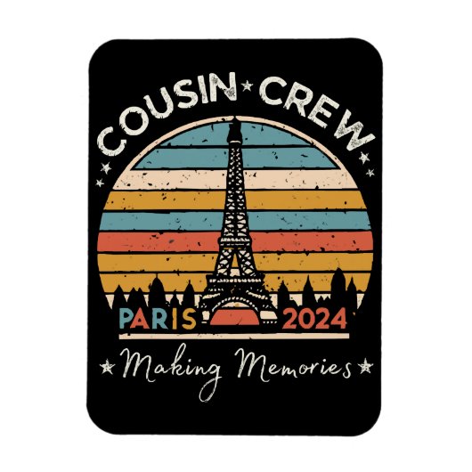 Paris Frankreich Erinnerungen 2024 Magnet (Vertikal)
