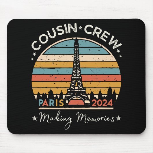 Paris Frankreich Erinnerungen 2024 Mousepad (Vorne)