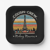 Paris Frankreich Erinnerungen 2024 Pappteller (Vorderseite)