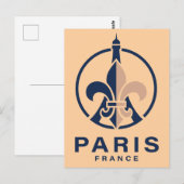 Paris Frankreich Europa Postkarte (Vorne/Hinten)