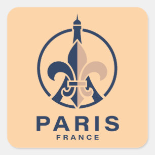 Paris Frankreich Europa Quadratischer Aufkleber