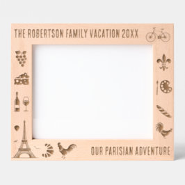 Paris Frankreich Familienurlaub Personalisiert 10x Geätzte Rahmen