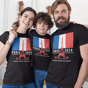Paris Frankreich Familienurlaub Souvenir T-Shirt