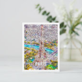 Paris Frankreich Fantastischer Ausflugsort Waterco Postkarte (Stehend Vorderseite)