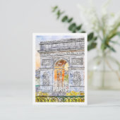 Paris Frankreich Fantastischer Ausflugsort Waterco Postkarte (Stehend Vorderseite)