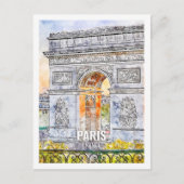Paris Frankreich Fantastischer Ausflugsort Waterco Postkarte (Vorderseite)