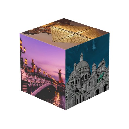 Paris Frankreich Ferienreisen Foto Ihre ganz eigen Würfel (Rückseite Schrägansicht)