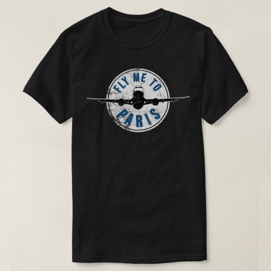 Paris Frankreich FLIEGT MIR NACH PARIS Funny Franz T-Shirt (Design vorne)