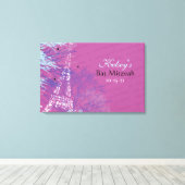 PARIS FRANKREICH FRANZÖSISCHE Bar Bat Mitzvah Sign Leinwanddruck (Insitu (Holzboden))