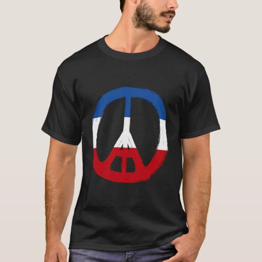 Paris Frankreich Französische Flagge Eiffelturm Fr T-Shirt (Vorderseite)