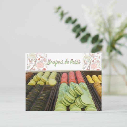 Paris Frankreich französische Macros Postkarte (Stehend Vorderseite)