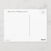 Paris Frankreich französische Macros Postkarte (Rückseite)