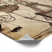 Paris Frankreich Französischer Eiffelturm Poster (Ecke)