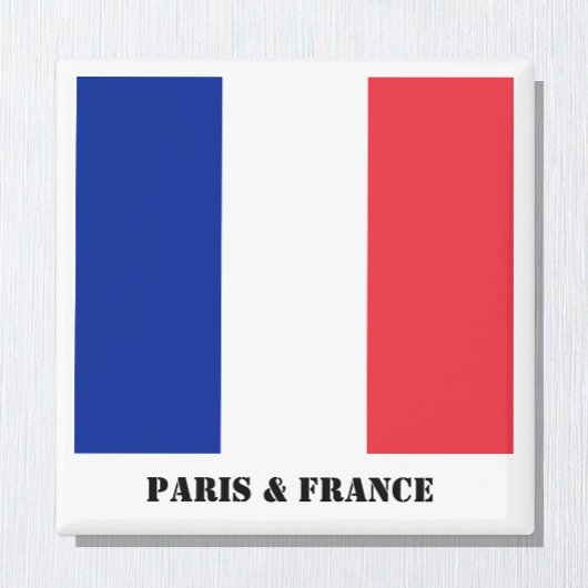 Paris & Frankreich, Französisches Flaggenmagnet Magnet