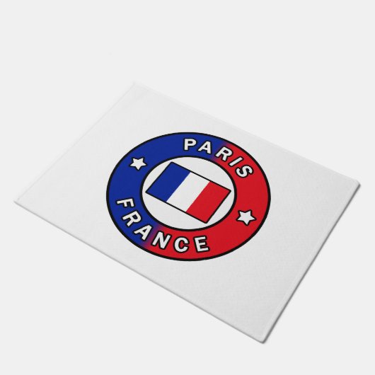 Paris Frankreich Fußmatte (Schrägansicht)
