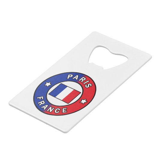 Paris Frankreich Geldbeutel Flaschenöffner (Vorderseite Schrägansicht)