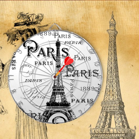 Paris Frankreich - Geschenke und Souvenirs Dartscheibe