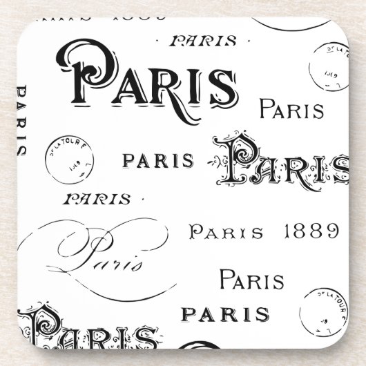 Paris Frankreich - Geschenke und Souvenirs Getränkeuntersetzer (Vorderseite)