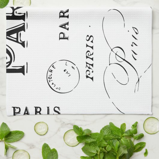 Paris Frankreich - Geschenke und Souvenirs Handtuch (Gefaltet)