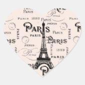 Paris Frankreich - Geschenke und Souvenirs Herz-Aufkleber (Vorderseite)