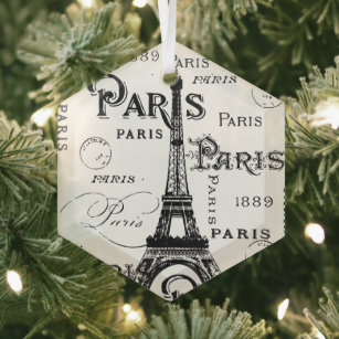 Paris Frankreich - Geschenke und Souvenirs Ornament Aus Glas