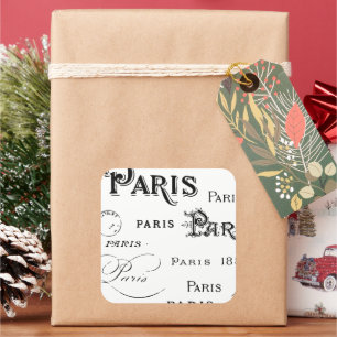 Paris Frankreich - Geschenke und Souvenirs Quadratischer Aufkleber