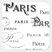 Paris Frankreich - Geschenke und Souvenirs Quadratischer Aufkleber (Vorderseite)