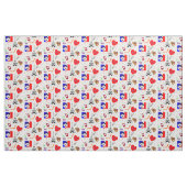 Paris Frankreich hielt Niedlich Spaß Red White Blu Stoff (Yard (91,4 cm))