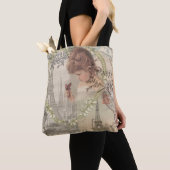 Paris Frankreich Hübsches Mädchen Sanfte Eiffel Tasche (Von Nahem)