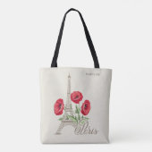 Paris Frankreich individuelle Name Taschen (Rückseite)