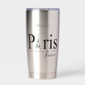Paris-Frankreich-individuelle Name Thermobecher (Vorderseite)