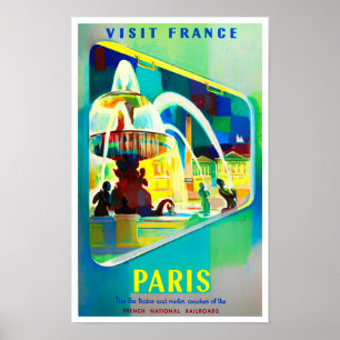 Paris Frankreich Jahrtausende Reise Poster