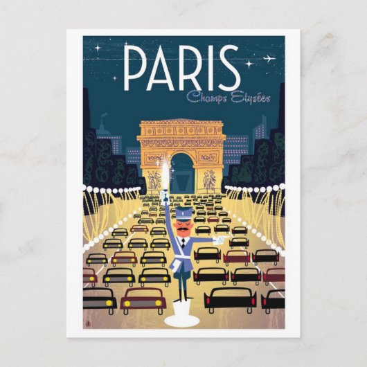 Paris Frankreich Jahrtausende Reise Postkarte (Vorderseite)