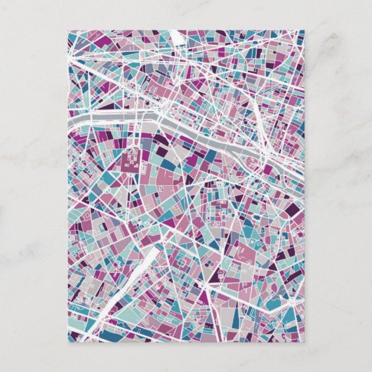 Paris Frankreich Karte (Vorderseite)