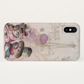 Paris Frankreich Katzen Case-Mate iPhone Hülle (Rückseite (Horizontal))