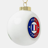 Paris Frankreich Keramik Kugel-Ornament (Links)